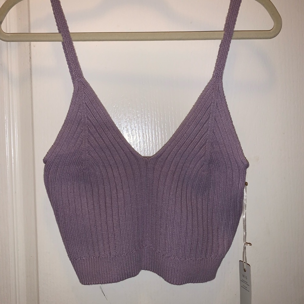 Purple crop top